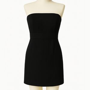 Ann Taylor Cocktail Dress Strapless Black Sz 6